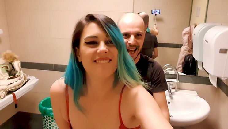 Nen Fucks Sukii in a Public Bathroom