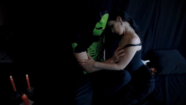 Anneke and Sade Halloween Magic Wand Teasing
