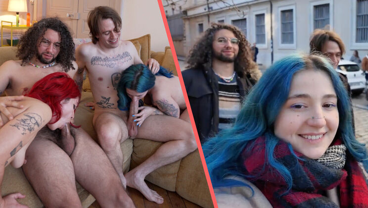 Das French Connection: Content Creators Fuck in Living Room