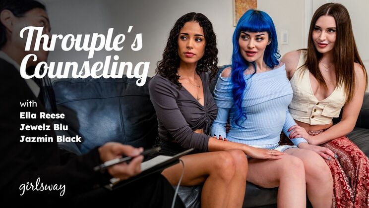 Naughty Throuple Gets Counseling and Orgy
