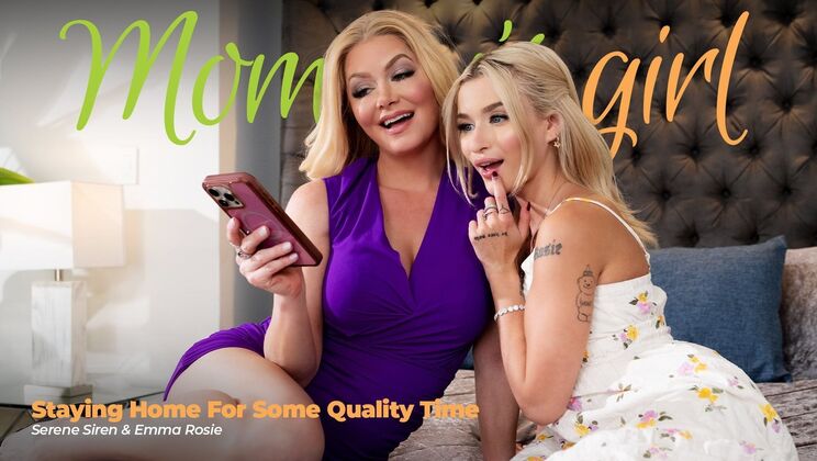 Stepmom and Petite Teen Stay Home for Quality Time