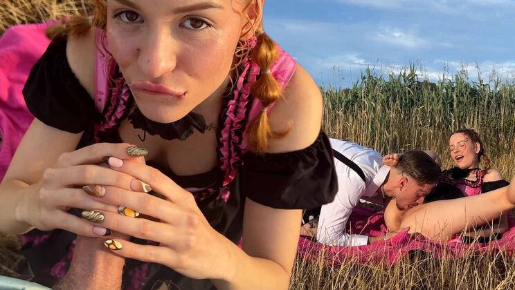 Public Pussy Licking at Oktoberfest